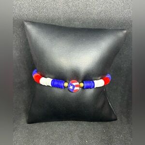 Red, White & Blue (Holiday) Heishi Bracelet